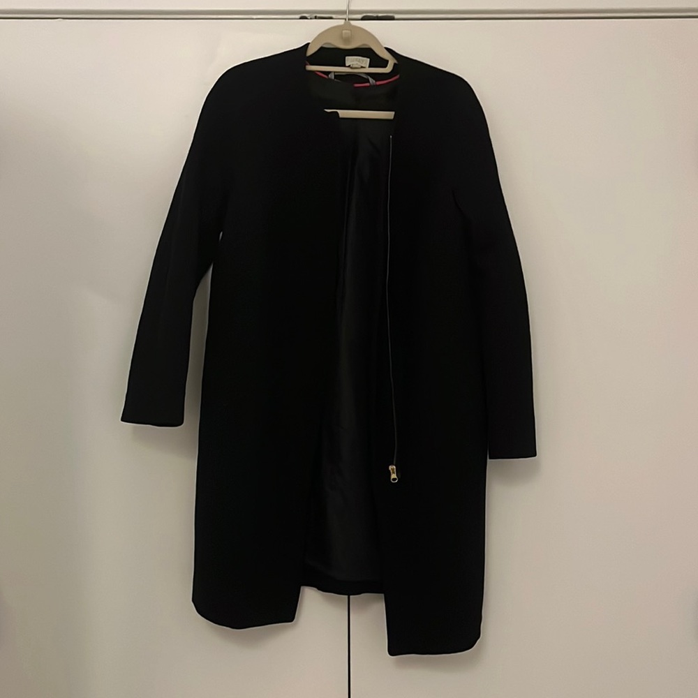 J. Crew Women’s Black Overcoat